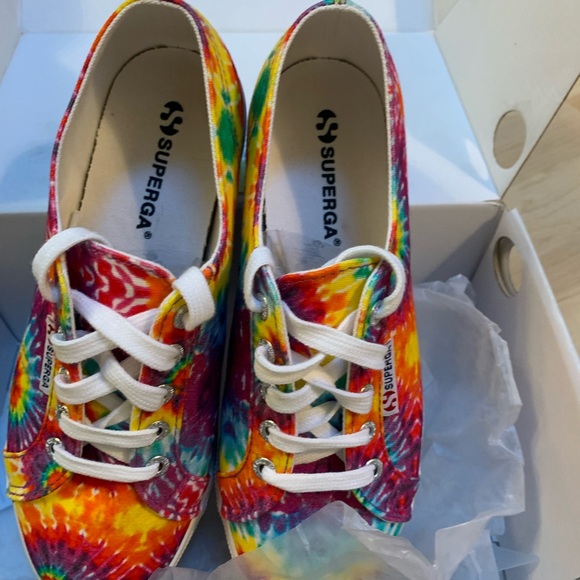 🔥🔥Superga Fabric Tie Dye Platform Sneakers - Picture 8 of 8